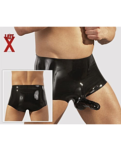 Latex slip met penishuls S/M