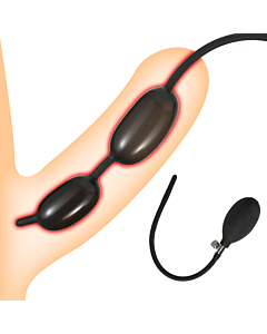 Double Ball Inflatable Urethral Dilator Penis Plug