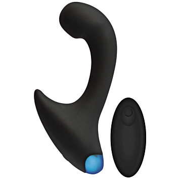 Prostate Massager - Doc Johnson Optimale Vibrating P-Curve Remote 14cm Black