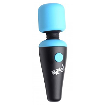 XR Brand Mini Rechargeable Wand Massager Blue Silicone