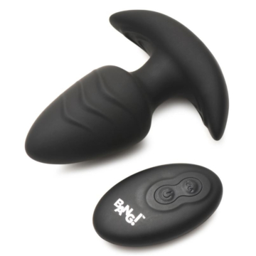 VIBRATING AND ROTATING PLUG WITH BLACK USB CONTROL