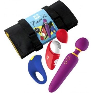 Romp Pleasure Vibrating Kit Wand - Clitoral Toy - Cock Ring