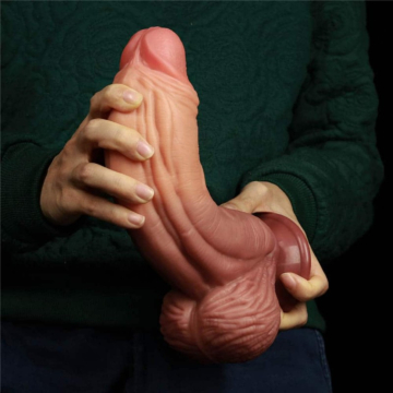  Lovetoy King sized Dual-Layered Silicone Cock 25 cm - Skin - Huge Penis with Veins