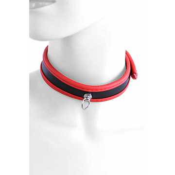 Soiemio Snap Up Style Red O-Ring Collar