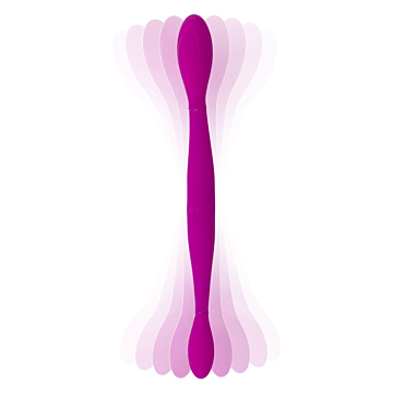 Double your pleasure with Toy Joy's Pink Silicone Dildo