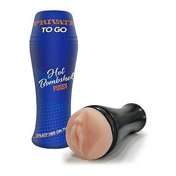 Hot Bombshell To Go Men's Masturbator - Private Stroker
