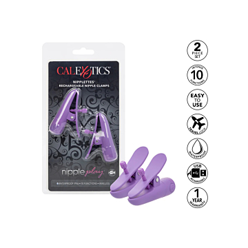 CalExotics Nipplettes Smooth Black ABS/PVC.
