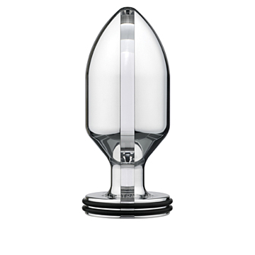 Anal Stimulator - ElectraStim Intruder Extreme Electro Butt Plug, Silver