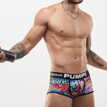 Sexy Colorfull Boxer for Men Black