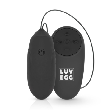 LUV Vibrating Egg Remote Control 10m Black