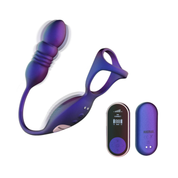 Hueman - Deep Impact Cock & Ball Ring - Thrusting Prostate Stimulator 50 settings