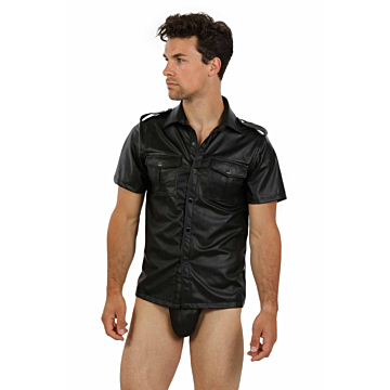 Soiemio Leatherlook Top Black Poly.