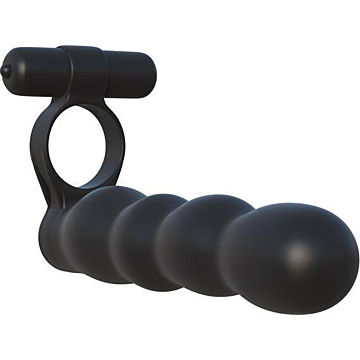 Pipedream Flexible Double Penetrator Black Silicone/PVC ABS.