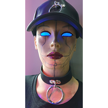 BULLET69 Bullet69 Black Leather Choker - Genuine Leather
