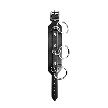 BULLET69 Black Leather Wristband