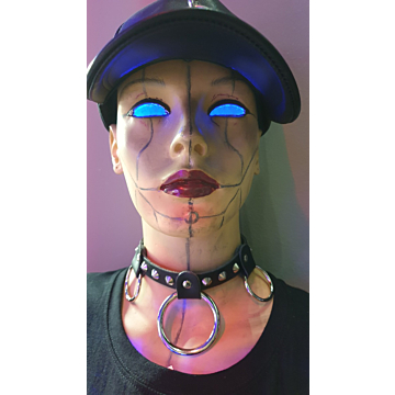 BULLET69 Handmade Choker Black Leather.