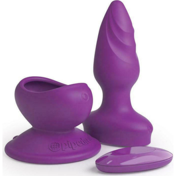 Wall Banger Remote Control Vibrating Butt Plug Purple - Pipedream - Waterproof -Silicone
