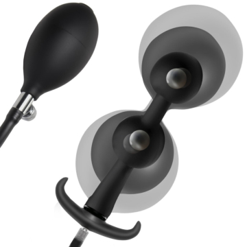 Silicone Inflatable Double Anal Ball  
