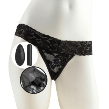 Wearable vibrator - Pipedream Fetish Fantasy Limited Edition Remote Control Vibrating Panties Black OS