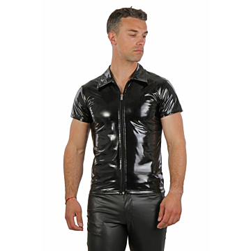 Vinyl T-Shirt with Zip