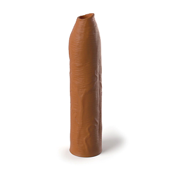 Pipedream's Silicone Extension Sleeve - 7 Inch Caramel