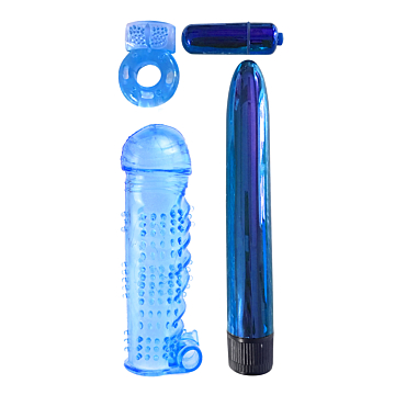 Pipedream Classix Ultimate Pleasure Couples Kit 18cm Blue