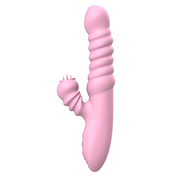 Kinksters' Pink Silicone Thrusting & Vibrating Spear