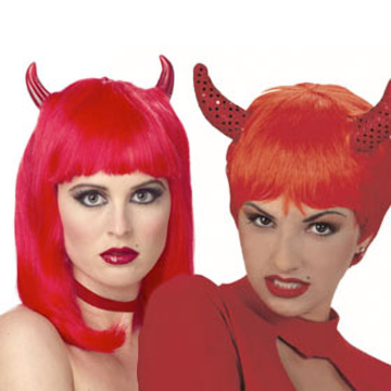 Kinksters Devilish Short Red Wig.
