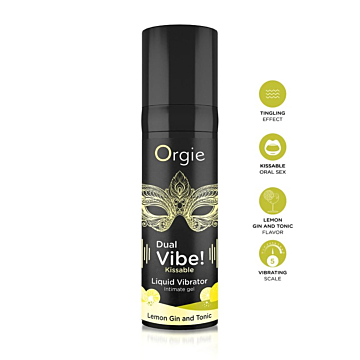 Orgie Kissable Dual Vibe! Stimulating Women Lemon Gin And Tonic 15ml
