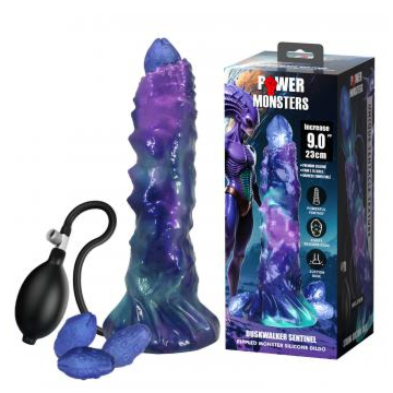 Power Monsters DuskWalker Sentinel – 23 cm Rippled Monster Silicone Dildo