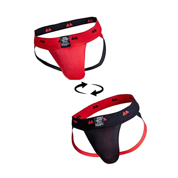 Mayer Marketing Original Jocks Classic Reversible JockStrap Black/Red
