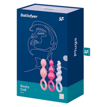 Satisfyer Colorful Silicone Plugs Multi Silicone.