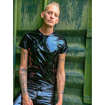 Mister B Black PVC Tee