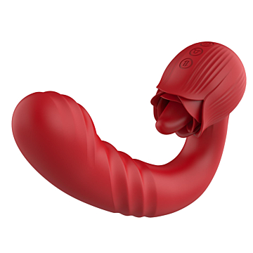 B - Series Cute Rose Thrusting Vibrator