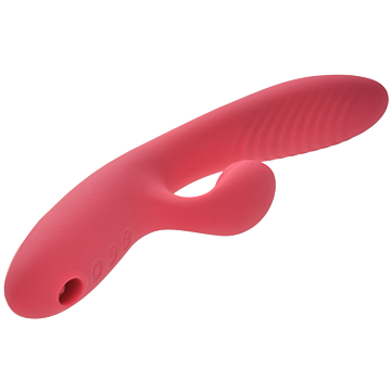 jack Bunny Vibrator 10 Vibration & Heating Modes + Air Pulse Silicon USB Stimulator 24 Cm