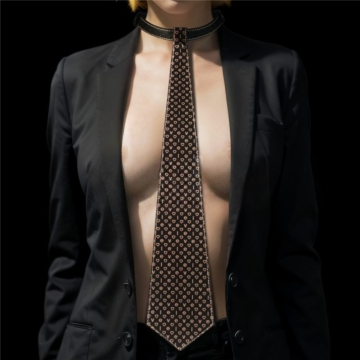 Rebellion Reign Tie Collar Black/Brown