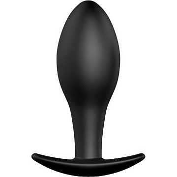 Anal Plug - Pretty Love Silicone Butt Plug Black 8.5cm