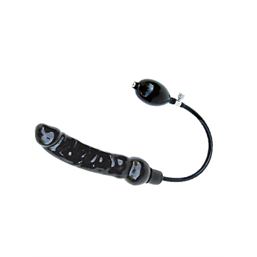Mister B Inflatable Dildo Black Rubber.
