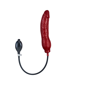Inflatable Solid Dildo - Red XL