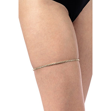 Kinksters Shimmering Gold Rhinestone Garter