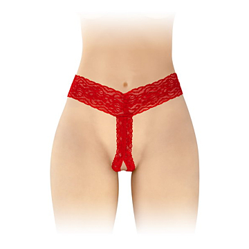Kinksters Red Lace Thong - OS