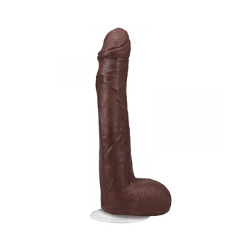 Vac-U-Lock Brown Ultraskin Dildo - Realistic Feel