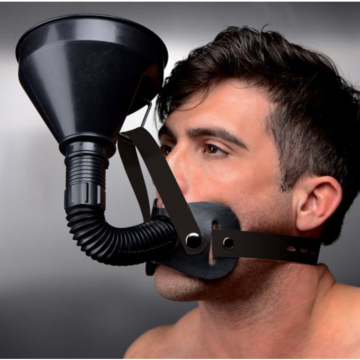 XR Brands Master Series Extreme Funnel Gag Black