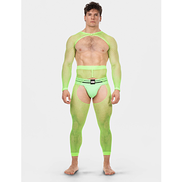 Barcode Berlin Fishnet Sleeves Poggio Neongreen