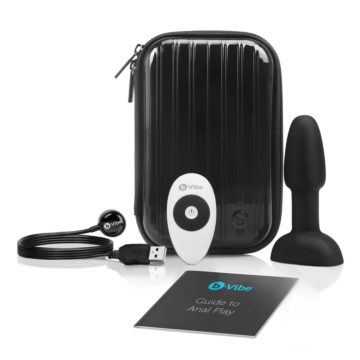 Anal plug - b-Vibe Rimming Petite Black Os 12.5cm