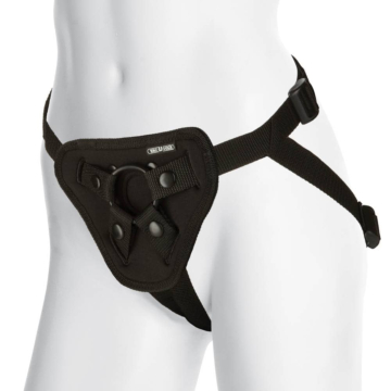 Vac-U-Lock Platinum  Luxe Harness - With Plug Black Os
