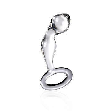 Pipedream Icicles Crystal-Clear Glass Pleasure Wand Transparent Glass.