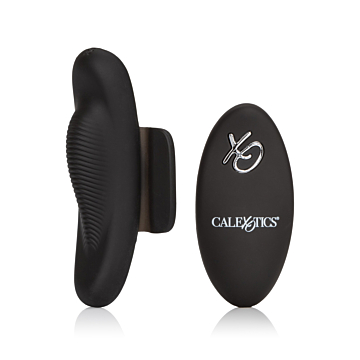 Remote-controlled panty vibrator - CalExotics Remote Petite Panty Teaser, 9.5cm, Black