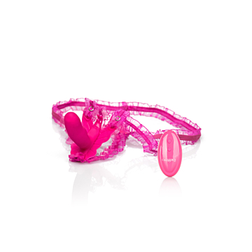 Wearable vibrator - CalExotics Venus Butterfly Silicone Remote 12-Pattern, Pink