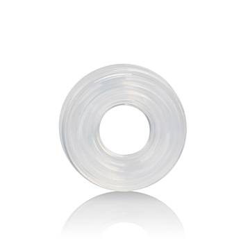 CalExotics Premium Silicone Cock Ring Clear.